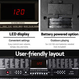 Alpha 61 Keys Electronic Piano Keyboard Digital Electric w/ Stand Sound Speaker