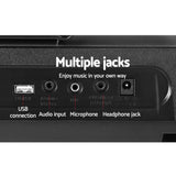 Alpha 61 Keys Electronic Piano Keyboard Digital Electric w/ Stand Sound Speaker