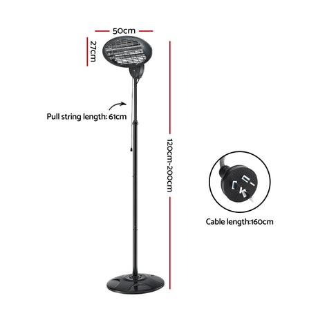 Electric Patio Heater 2000W