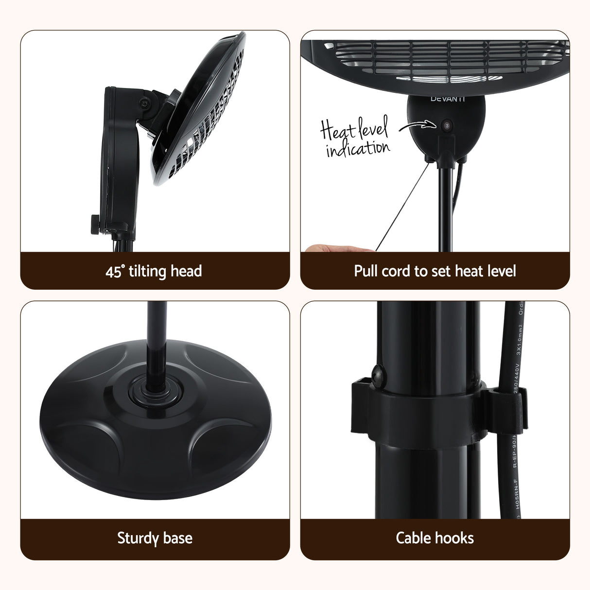 Electric Patio Heater 2000W