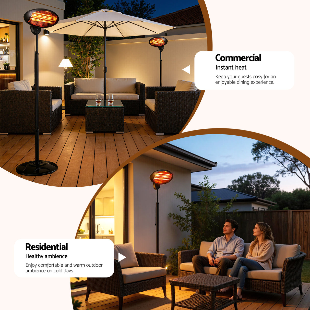 Electric Patio Heater 2000W