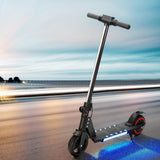 Electric Scooter 130W 16KM/H LED Light Folding Portable Riding Commuter Black