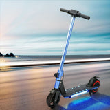 Electric Scooter 130W 16KM/H LED Light Folding Portable Riding Commuter Blue