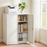 Artiss Steel Locker Cabinet Filing Mental Storage 3-Point Lock Adjustable Shelves White