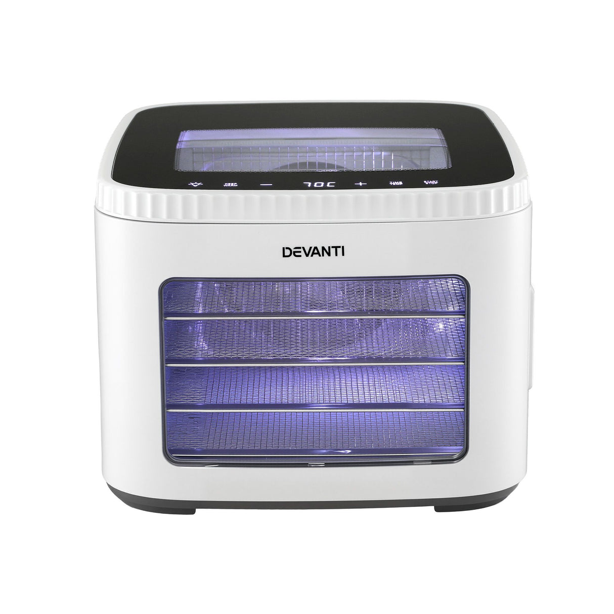 Devanti Food Dehydrator Machine 5 Tray Mini Fruit Dryer Maker White