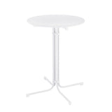 Gardeon Outdoor Bar Table Round Folding Desk Top 109cm Patio Furniture White