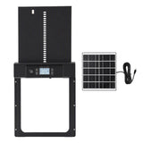 Giantz Automatic Chicken Coop Door 37cm Solar Powered Smart App Control Black