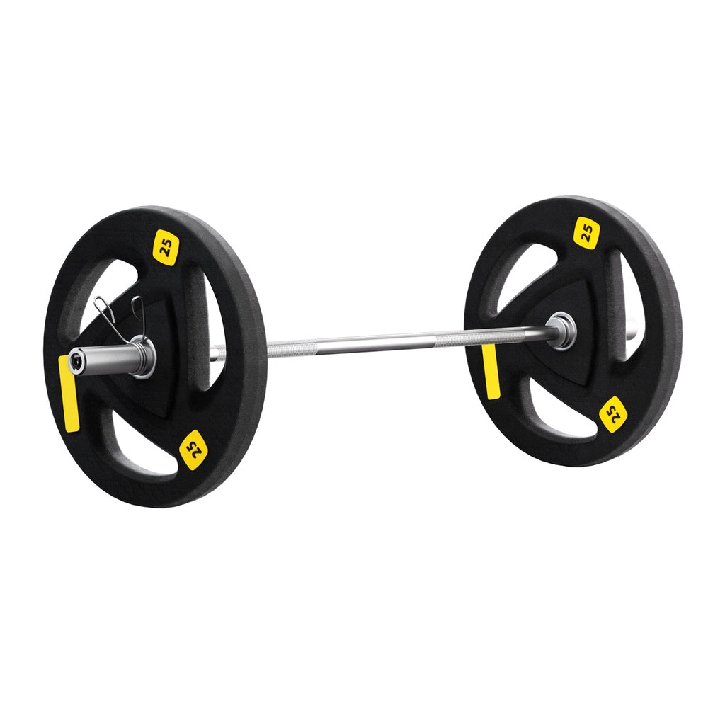 Everfit Barbells Set 56KG 120cm Dumbbells Barbells Plate Weight Lifting Home Gym Lifting