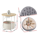 Artiss Floor Lounge and Coffee Table w/ Charging Station Set