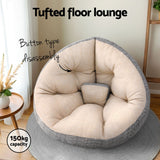 Artiss Floor Lounge and Coffee Table w/ Charging Station Set