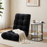 Artiss Sofa Bed Floor Lounge Recliner Foldable Chair & Side Table Bundle