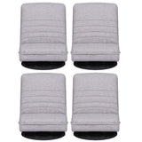 Artiss 4PCS Swivel Floor Chair 360 Adjustable Foldable Lounge Seat Floor Sofa Chair Grey