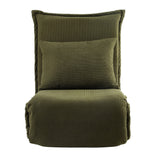 Artiss Floor Lounge Sofa Bed Foldable Green