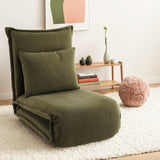 Artiss Floor Lounge Sofa Bed Foldable Green
