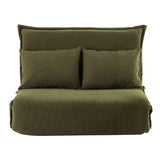 Artiss Floor Lounge Sofa Bed Foldable 2 Seater Green