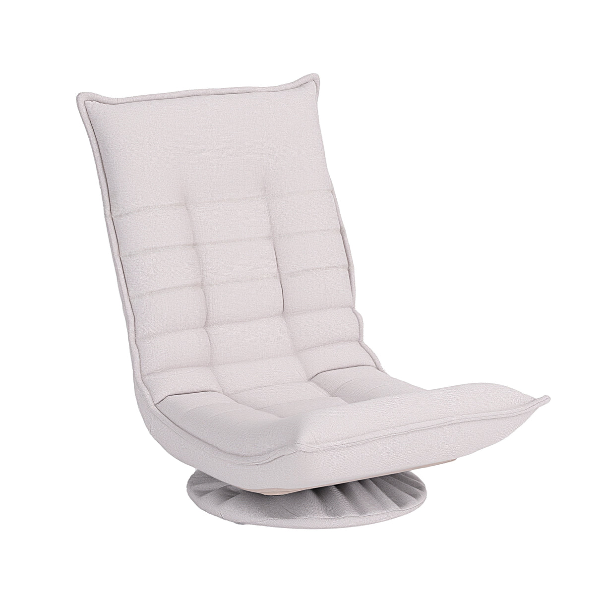 Artiss Swivel Floor Chair 5 Adjustable Foldable Lounge Seat Floor Sofa Chair Grey