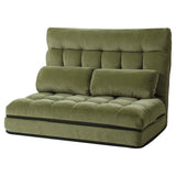 ArtissLounge Sofa Bed 2 seater Green Fabric