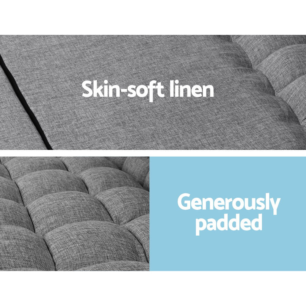 Grey Lounge Sofa Bed