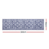 Artiss Hallway Runner Rug 80X300cm Soft Velvet Washable Modern Kitchen Mat