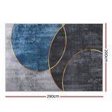 Artiss Washable Floor Rug 200X290cm Large Geometric Area Rug Modern Floor Carpet