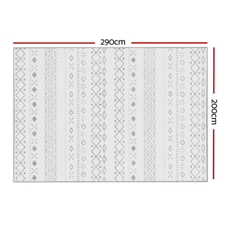 Artiss Rug 200x290cm Area Rug Washable Mat Large Carpet Soft Short Pile Una