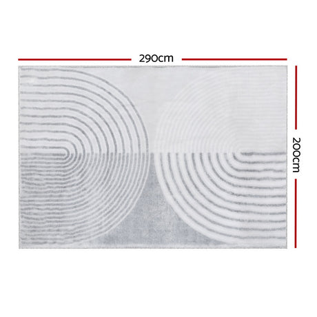 Artiss Rug 200x290cm Area Rug Washable Mat Large Carpet Faux Rabbit Fur Cyril