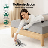 Giselle Bedding Cool Gel Memory Foam Mattress Charcoal 7-Zone Washable Bamboo Cover 15cm King Single