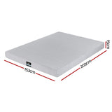 Giselle Bedding Cool Gel Memory Foam Mattress Charcoal 7-Zone Washable Bamboo Cover 15cm Queen