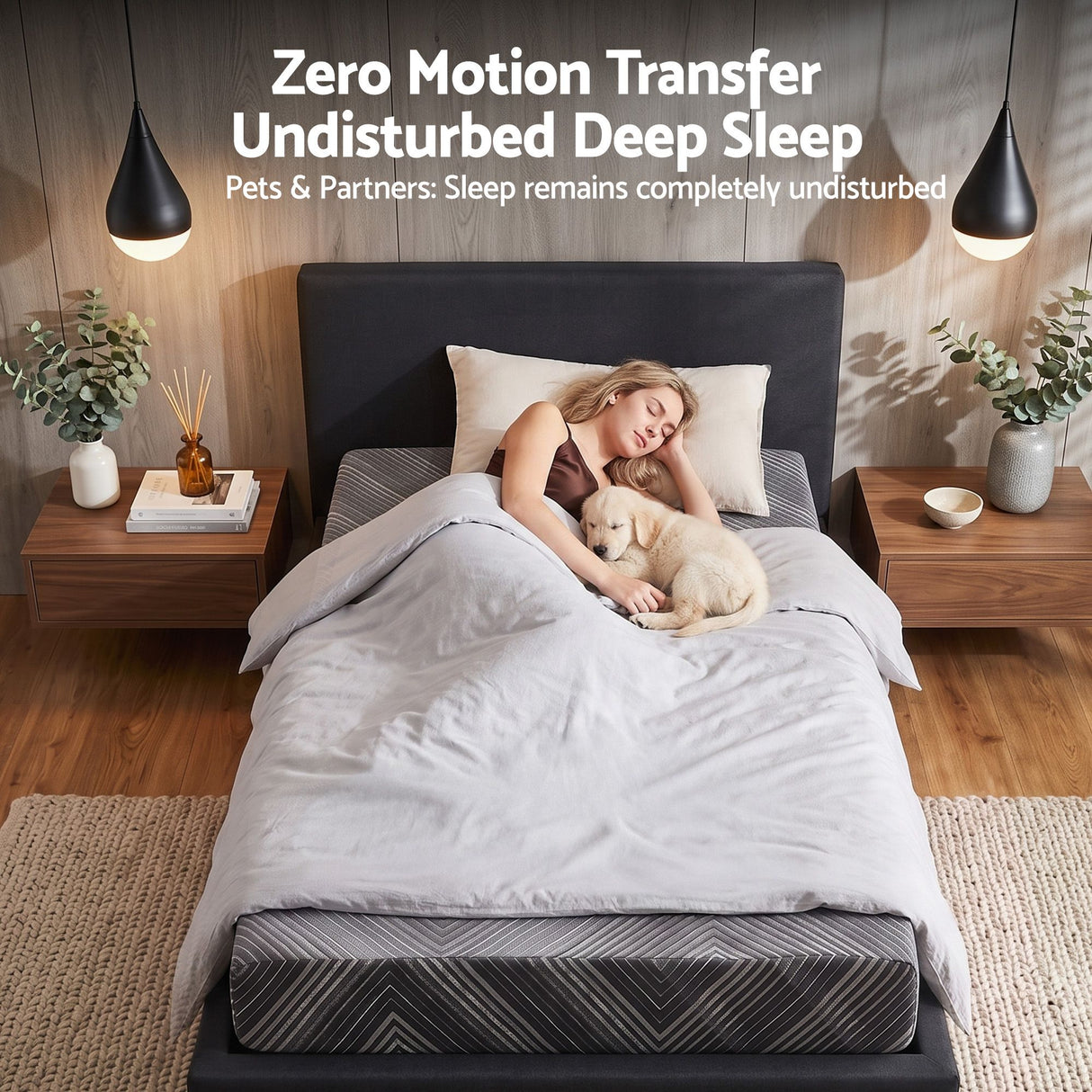 Giselle 25cm Single Memory Foam Mattress Gel Infused Foam Removable Cover