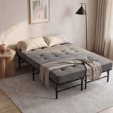 Giselle Double Folding Bed with Mattress Metal Frame Guest Bed 15cm Foam Foldable