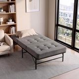 Giselle Single Folding Bed with Mattress Metal Frame Guest Bed 15cm Foam Foldable