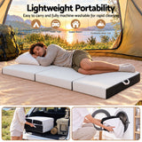 Giselle Folding Mattress Single 15cm Foldable Trifold Tencel Floor Guest Bed Mat