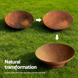 Grillz Fire Pit Bowl Cast Iron Rustic 70cm