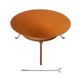 Grillz 70cm Fire Pit Rustic Iron Bowl Outdoor