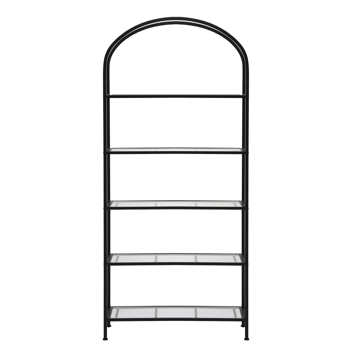 Artiss 5 Tiers Bookshelf Industrial Etagere Bookcase Display Shelf Black