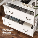 Artiss Buffet Sideboard 180cm Hutch Storage Cabinet Kitchen Drawer Door White