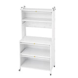Artiss Kitchen Cabinet Storage Shelves Pegboard Cupboard Sideboard 80CMX164CM