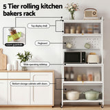 Artiss Kitchen Cabinet Storage Shelves Pegboard Cupboard Sideboard 80CMX164CM