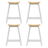Artiss 4x Bar Stools Wooden Chairs Oak