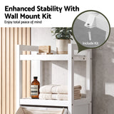 Artiss Bathroom Storage Cabinet Tilt Out Laundry Hamper Tall Organiser White