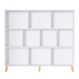 Artiss Bookshelf 3 Tiers 10 Cubes - CORA White
