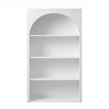Artiss 4 Tier Bookshelf Arched Fluted Storage Display Cabinet Unit White