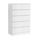 Paper Veneer 6 Chest of Drawers - PEPE White