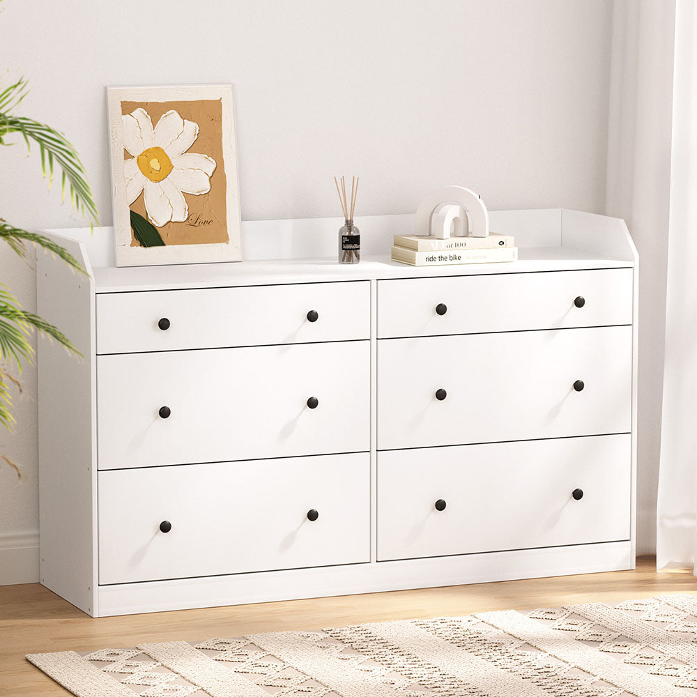 White 6 Chest of Drawers - PETE White