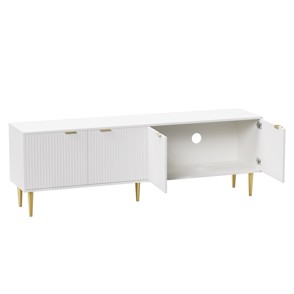 Riley TV Cabinet Entertainment Unit Stand Storage 180CM White