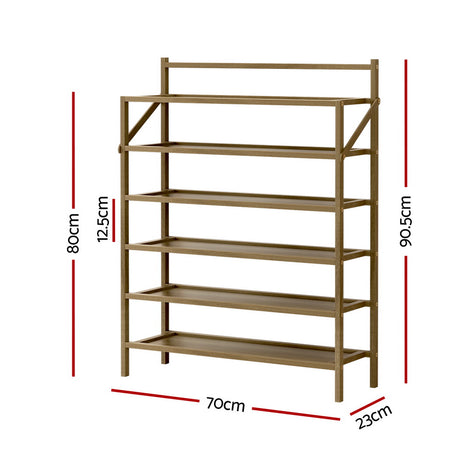 Artiss Shoe Rack 6-tier 18 Pairs Foldable