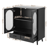 Artiss Buffet Sideboard Double Doors - Black