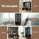 Artiss Buffet Sideboard Cupboard Cabinet Black