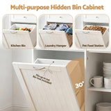 Artiss Buffet Sideboard Cabinet Kitchen Tilt Out Bin Holder Storage Cupboard