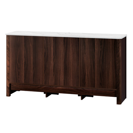 Aria Buffet Sideboard Cabinet Marble Style Tabletop